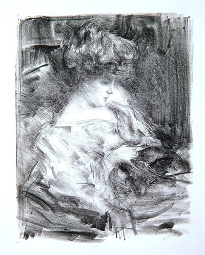 Woman Seated, Miss Shaw by Albert de Belleroche